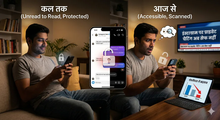 इंस्टाग्राम पर अब 'प्राइवेट' नहीं रही आपकी चैट; मेटा ने हटाया सुरक्षा कवच,  जानिए क्या हैं पूरा मामला
