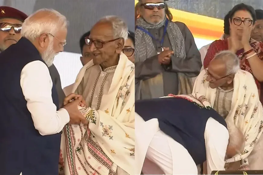 आखिर कौन हैं माखनलाल सरकार? जिनके पैर छूकर पीएम मोदी ने लिया आशीर्वाद