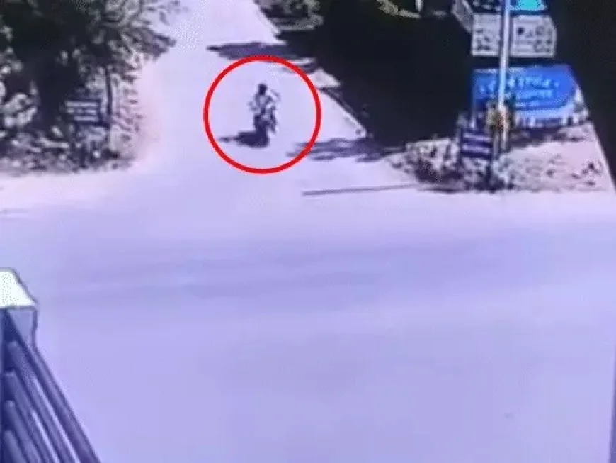जयपुर में तेज रफ्तार थार ने बाइक सवार युवक को मारी जोरदार टक्कर, 5 किलोमीटर बाद फटा टायर...