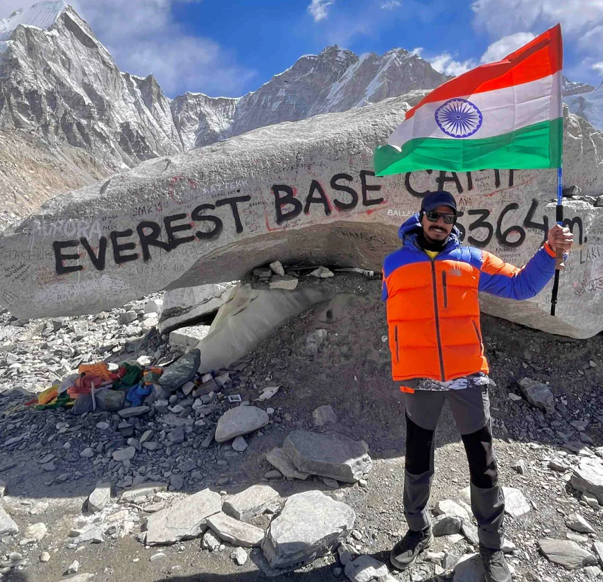 एक हाथ खोया, लेकिन हौसला नहीं… जयपुर के दीपेंद्र ने एवरेस्ट बेस कैंप पर फहराया तिरंगा