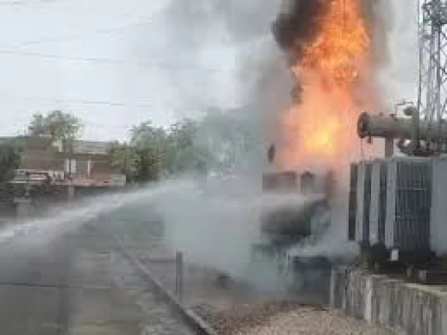 कोटा में बड़ा हादसा: महावीर नगर 132 केवी जीएसएस में ट्रांसफार्मर में आग, कई इलाकों की बिजली ठप