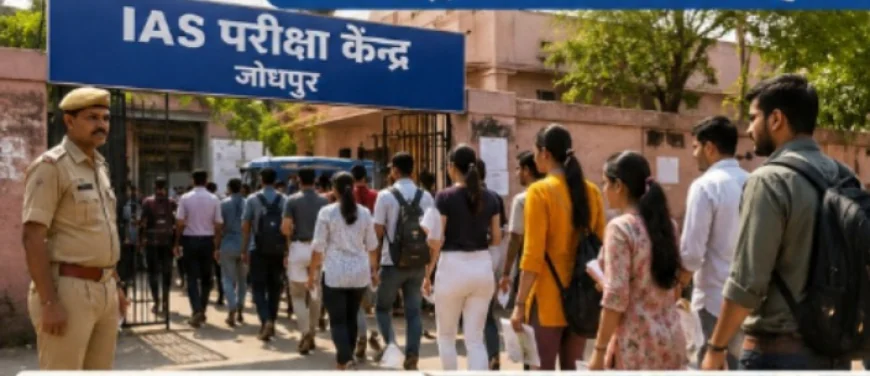 जोधपुर में IAS परीक्षा की पहली पारी शांतिपूर्ण ढंग से संपन्न, 19 केंद्रों पर 70.90% रही उपस्थिति..