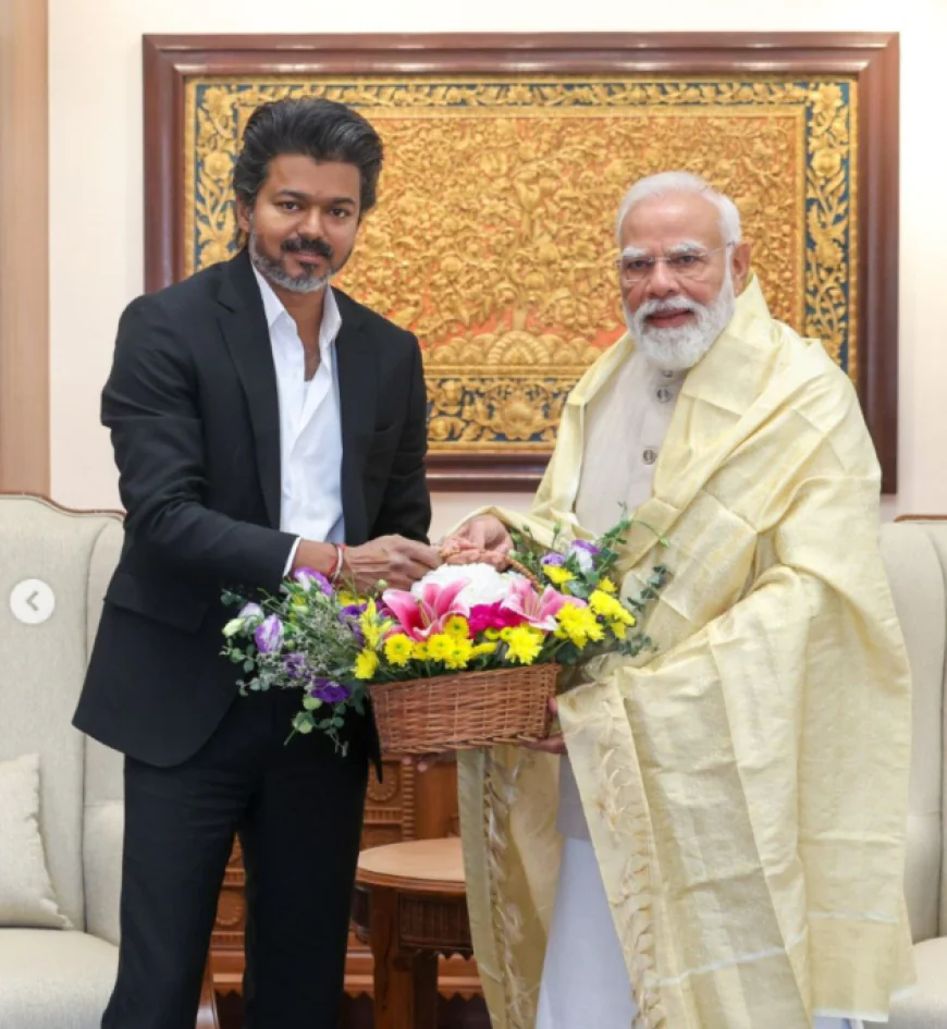 दिल्ली पहुंचे तमिलनाडु के CM जोसेफ विजय, PM मोदी से मुलाकात; राज्य के विकास और फंडिंग पर हुई चर्चा