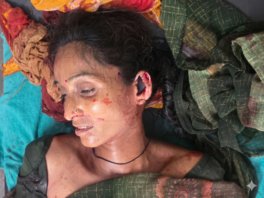 जमीन विवाद में पति बना हैवान: लोहे के सरिए से पत्नी की हत्या, तीन बेटों के सिर से उठा मां का साया