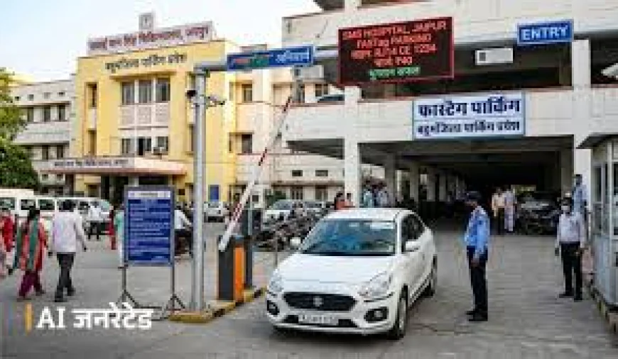 SMS हॉस्पिटल में अब हाईटेक पार्किंग सिस्टम: फास्टैग से कटेगा शुल्क, रियल टाइम मॉनिटरिंग से खत्म होगा जाम