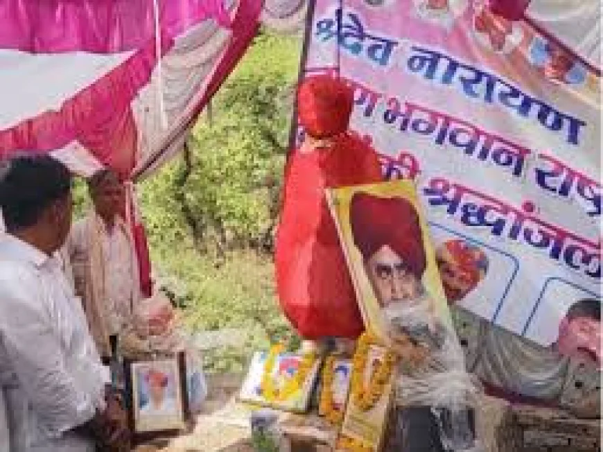 कर्नल बैंसला की मूर्ति लगाने पर अड़ा गुर्जर समाज: देर रात शहीद स्थल पर पहुंचाईं प्रतिमाएं, भारी पुलिस जाब्ता तैनात