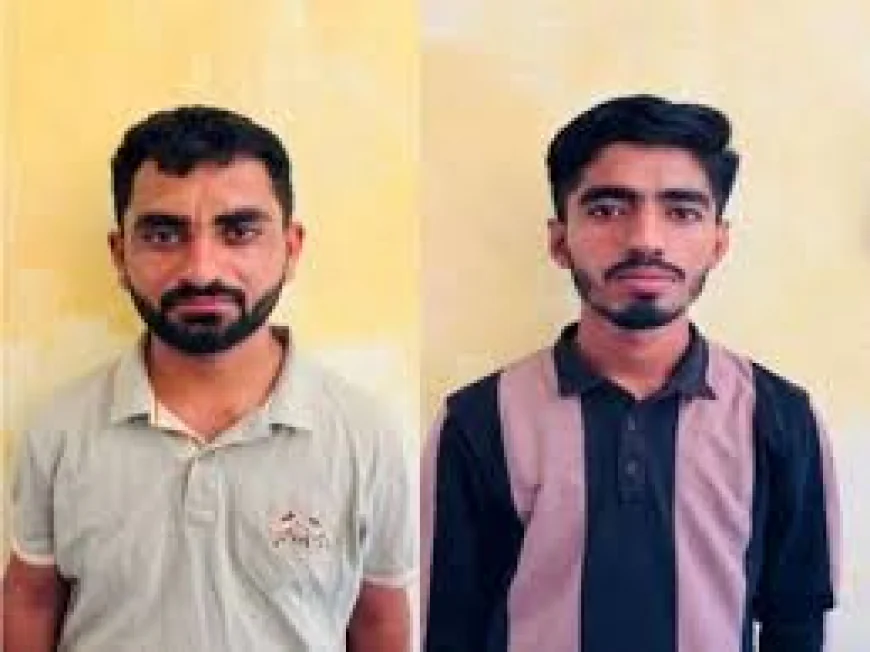 बाड़मेर में बिना नंबर की क्रेटा से निकली 2 पिस्टल, हिस्ट्रीशीटर समेत दो आरोपी गिरफ्तार