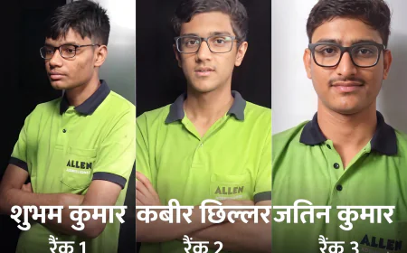 JEE Advanced 2026 में राजस्थान का दबदबा: कोटा के छात्रों ने हासिल की AIR-1 और AIR-2, सीकर के जतिन तीसरे स्थान पर