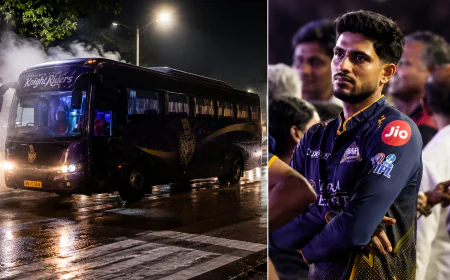 IPL फाइनल हारने के बाद गुजरात टाइटंस की बस में लगी आग, खिलाड़ी बाल-बाल बचे
