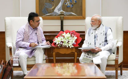 दिल्ली में पीएम मोदी-भजनलाल शर्मा की अहम बैठक, विकसित राजस्थान के लिए तय हुआ रोडमैप