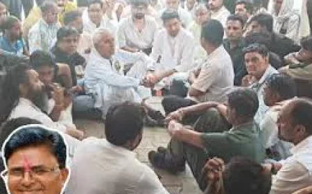 जयपुर में भाजपा नेता की हत्या से हड़कंप, कबाड़ गोदाम में मिला खून से लथपथ शव... थाने के बाहर ग्रामीणों का धरना