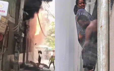 दिल्ली के मालवीय नगर में होटल में भीषण आग...  21 की मौत, रेस्क्यू के बीच महिला ने छत से लगाई छलांग