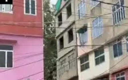जयपुर में 6 मंजिला झुकी बिल्डिंग ध्वस्त: 23 दिन बाद नगर निगम ने गिराया अवैध निर्माण, जोरदार धमाके से गिरी इमारत