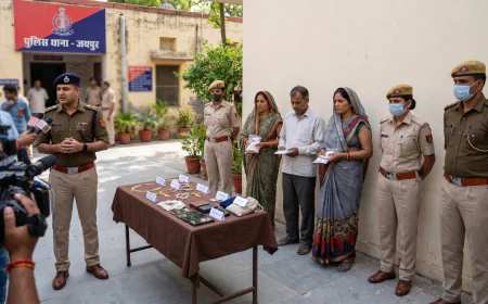 जयपुर में धार्मिक आयोजनों को निशाना बनाने वाली अंतरराज्यीय गैंग का पर्दाफाश, 4 महिलाएं समेत 5 गिरफ्तार