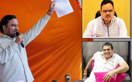 Rajasthan Politics: जमीन घोटाले के आरोपों पर घमासान, हनुमान बेनीवाल का CM भजनलाल से सवालों का वार