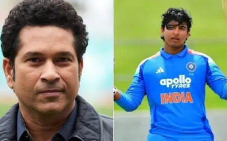 15 साल के वैभव सूर्यवंशी ने रचा इतिहास, टीम इंडिया में एंट्री के साथ तोड़ा सचिन तेंदुलकर का 37 साल पुराना रिकॉर्ड