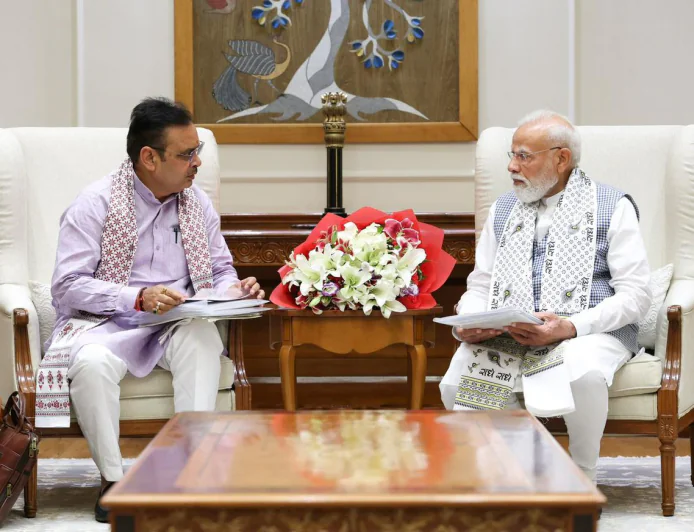 दिल्ली में पीएम मोदी-भजनलाल शर्मा की अहम बैठक, विकसित राजस्थान के लिए तय हुआ रोडमैप