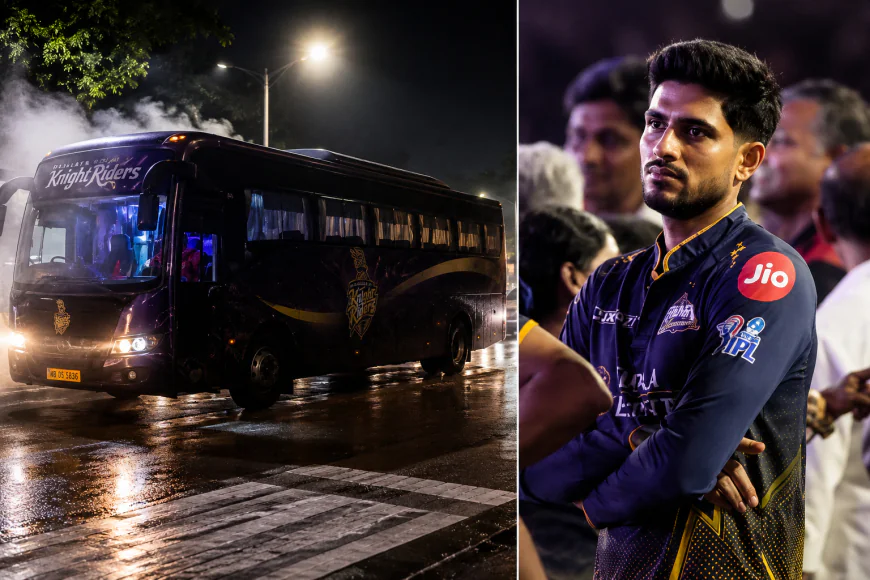 IPL फाइनल हारने के बाद गुजरात टाइटंस की बस में लगी आग, खिलाड़ी बाल-बाल बचे