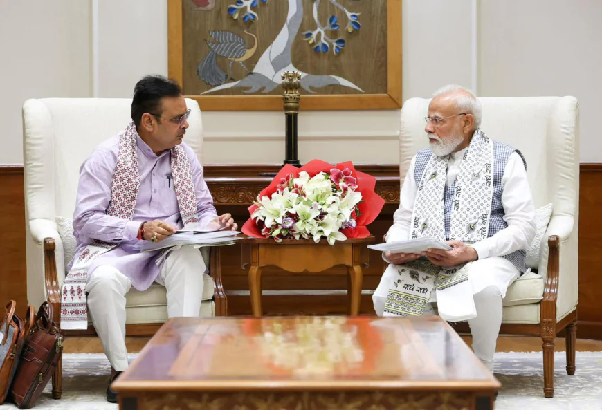 दिल्ली में पीएम मोदी-भजनलाल शर्मा की अहम बैठक, विकसित राजस्थान के लिए तय हुआ रोडमैप