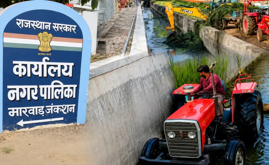 नाले में दौड़ता दिखा ट्रैक्टर, लोग रह गए हैरान! मानसून से पहले शुरू हुई अनोखी मुहिम...