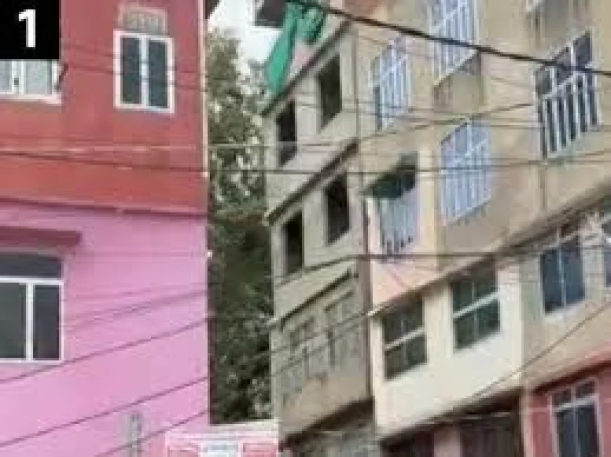 जयपुर में 6 मंजिला झुकी बिल्डिंग ध्वस्त: 23 दिन बाद नगर निगम ने गिराया अवैध निर्माण, जोरदार धमाके से गिरी इमारत