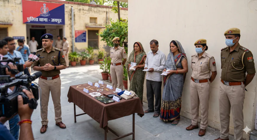 जयपुर में धार्मिक आयोजनों को निशाना बनाने वाली अंतरराज्यीय गैंग का पर्दाफाश, 4 महिलाएं समेत 5 गिरफ्तार