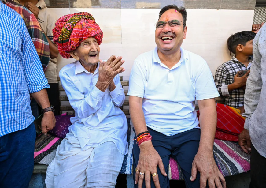 भीलवाड़ा में CM भजनलाल शर्मा का ग्रामीण दौरा, सुबह-सुबह गांव से दिया विकास का संदेश