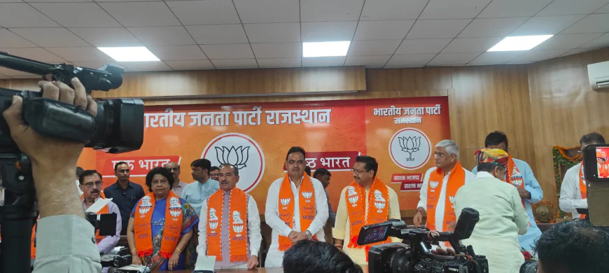 राज्यसभा चुनाव 2026: भाजपा ने दिखाया शक्ति प्रदर्शन, अलका गुर्जर और सतीश पूनिया ने भरा नामांकन