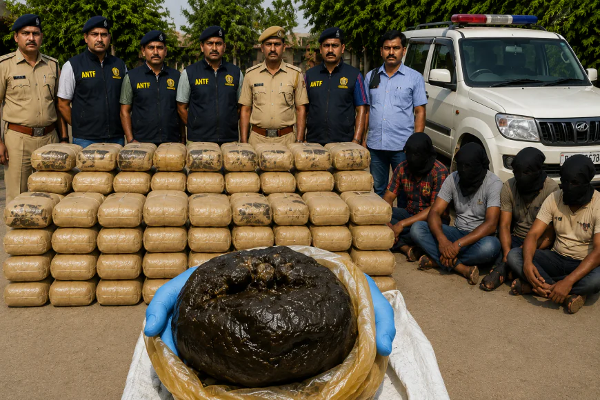 राजस्थान ANTF और हरियाणा पुलिस का बड़ा धमाका: 'ऑपरेशन जमुहार' में पकड़ी 4.5 करोड़ की अफीम, मणिपुर से जुड़ा है कनेक्शन!