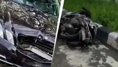जज के 17 साल के बेटे ने मर्सिडीज से स्कूटर सवार को कुचला, 55 वर्षीय शख्स की मौत